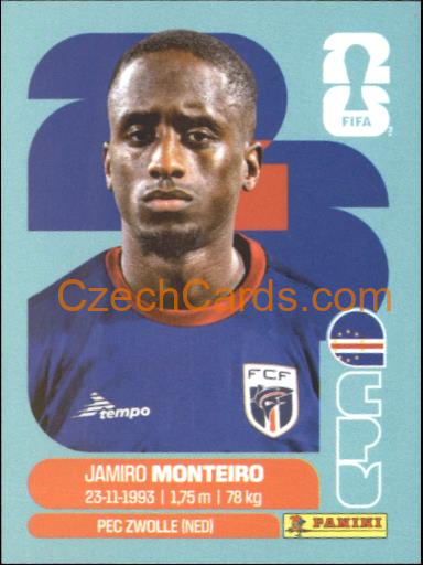 Jamiro Monteiro 2026 Panini World Cup Sticker #CPV12