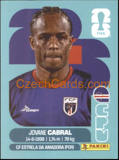 Jovane Cabral 2026 Panini World Cup Sticker #CPV16