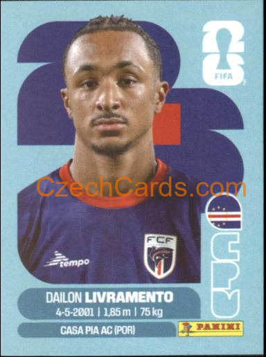 Dailon Livramento 2026 Panini World Cup Sticker #CPV18