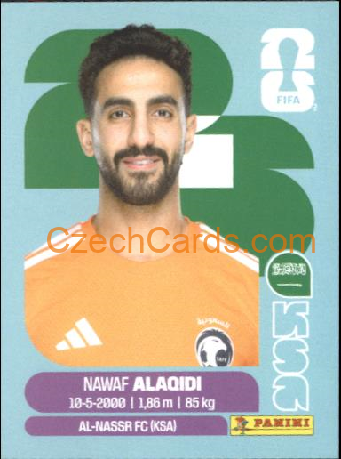Nawaf Alaqidi 2026 Panini World Cup Sticker #KSA2