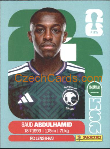 Saud Abdulhamid 2026 Panini World Cup Sticker #KSA4