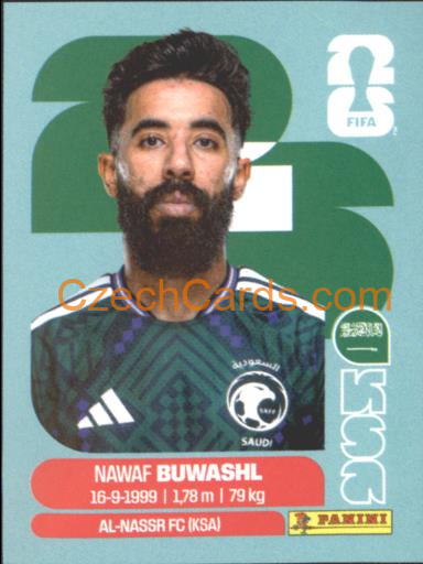 Nawaf Bouwashl 2026 Panini World Cup Sticker #KSA5