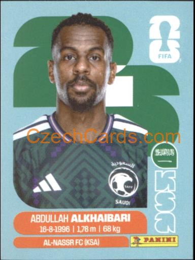 Abdullah Alkhaibari 2026 Panini World Cup Sticker #KSA11