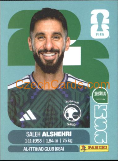 Saleh Alshehri 2026 Panini World Cup Sticker #KSA19
