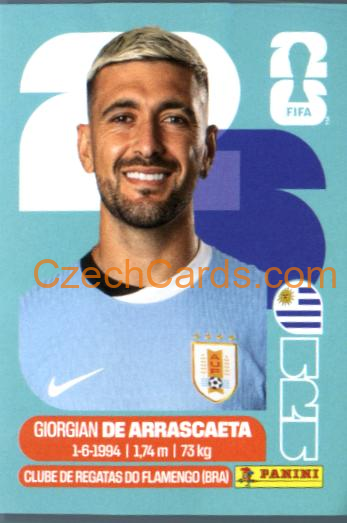 Giorgian De Arrascaeta 2026 Panini World Cup Sticker #URU11
