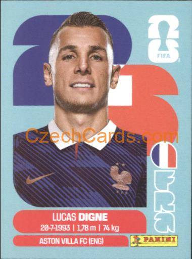 Lucas Digne 2026 Panini World Cup Sticker #FRA8