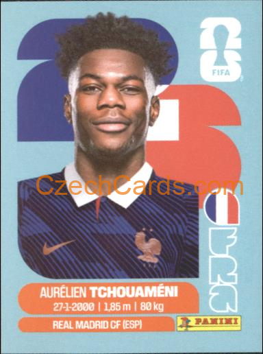 Aurélien Tchouaméni 2026 Panini World Cup Sticker #FRA9