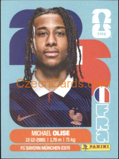 Michael Olise 2026 Panini World Cup Sticker #FRA14
