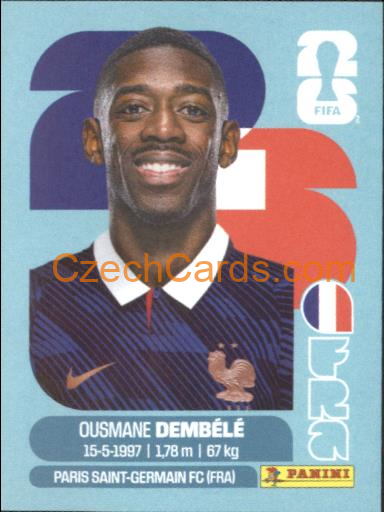 Ousmane Dembele 2026 Panini World Cup Sticker #FRA15