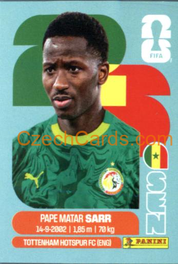 Pape Matar Sarr 2026 Panini World Cup Sticker #SEN10