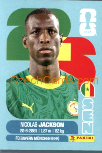 Nicolas Jackson 2026 Panini World Cup Sticker #SEN19