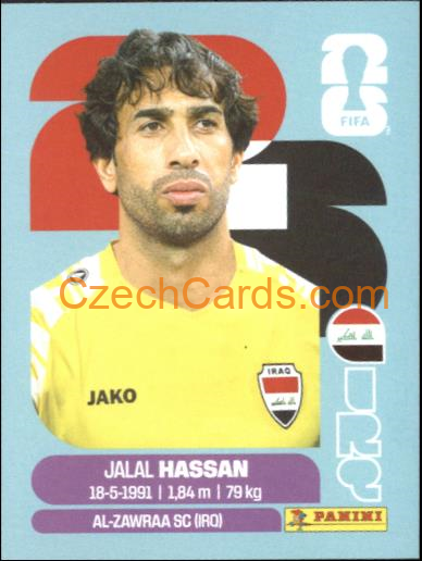 Jalal Hassan 2026 Panini World Cup Sticker #IRQ2