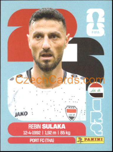 Rebin Sulaka 2026 Panini World Cup Sticker #IRQ3