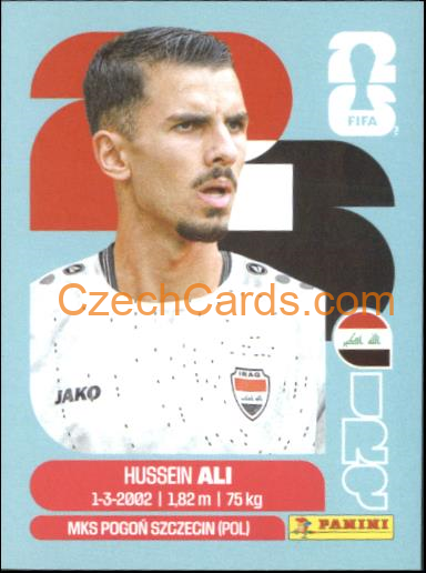 Hussein Ali 2026 Panini World Cup Sticker #IRQ4