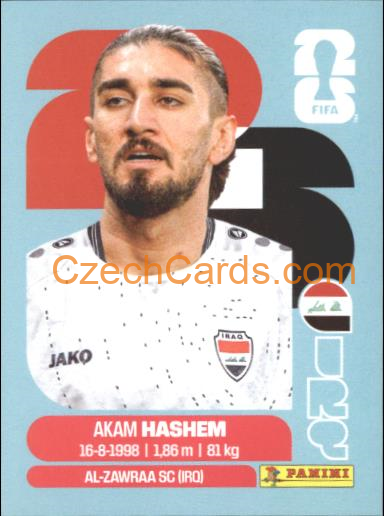 Akam Hashem 2026 Panini World Cup Sticker #IRQ5
