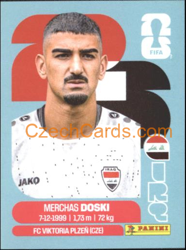 Merchas Doski 2026 Panini World Cup Sticker #IRQ6