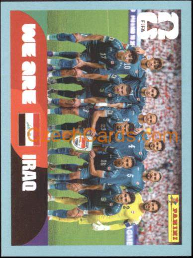 Team Photo 2026 Panini World Cup Sticker #IRQ13