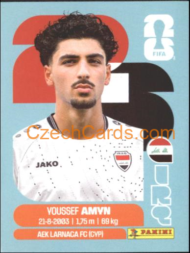 Youssef Amyn 2026 Panini World Cup Sticker #IRQ14