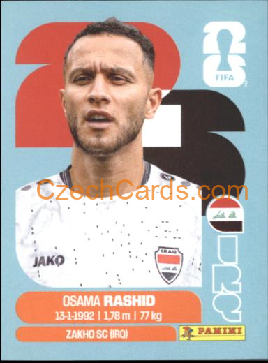 Osama Rashid 2026 Panini World Cup Sticker #IRQ17