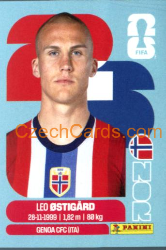 Leo Ostigård 2026 Panini World Cup Sticker #NOR4