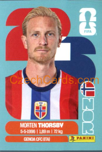 Morten Thorsby 2026 Panini World Cup Sticker #NOR9