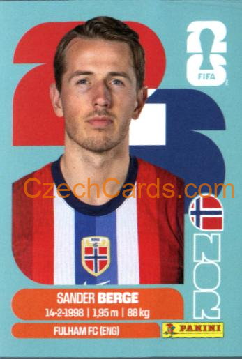 Sander Berge 2026 Panini World Cup Sticker #NOR11
