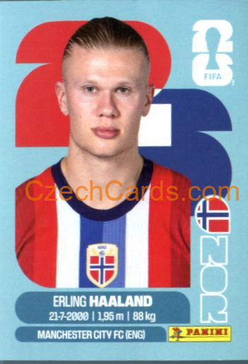 Erling Haaland 2026 Panini World Cup Sticker #NOR15