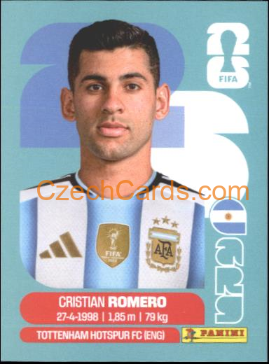 Cristian Romero 2026 Panini World Cup Sticker #ARG4