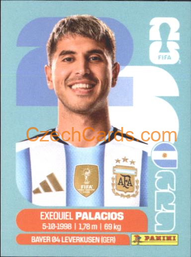 Exequiel Palacios 2026 Panini World Cup Sticker #ARG11
