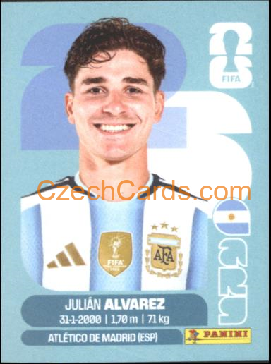 Julian Alvarez 2026 Panini World Cup Sticker #ARG19