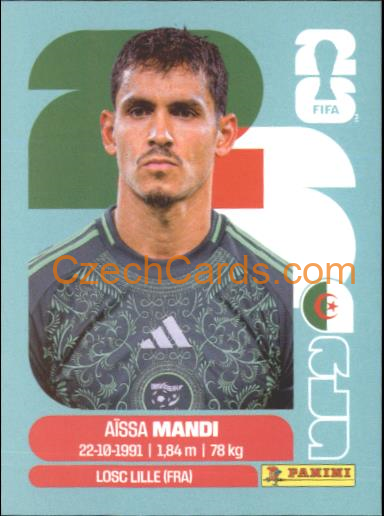 Aïssa Mandi 2026 Panini World Cup Sticker #ALG7