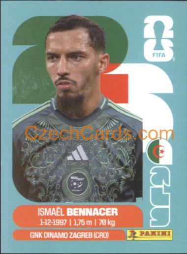 Ismael Bennacer 2026 Panini World Cup Sticker #ALG8