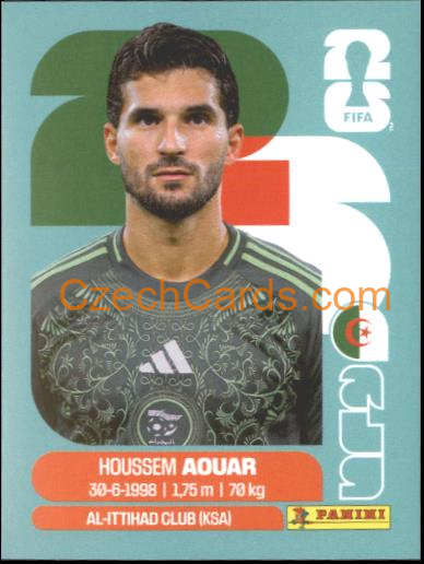 Houssem Aouar 2026 Panini World Cup Sticker #ALG9
