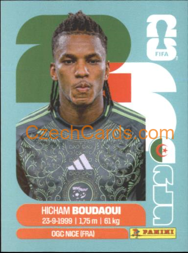 Hicham Boudaoui 2026 Panini World Cup Sticker #ALG10