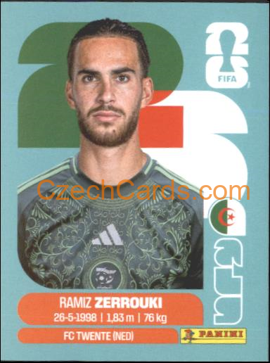 Ramiz Zerrouki 2026 Panini World Cup Sticker #ALG11