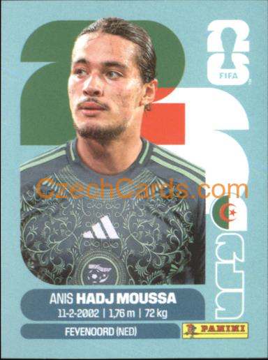 Anis Hadj Moussa 2026 Panini World Cup Sticker #ALG17