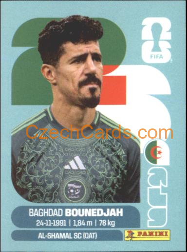 Baghdad Bounedjah 2026 Panini World Cup Sticker #ALG19