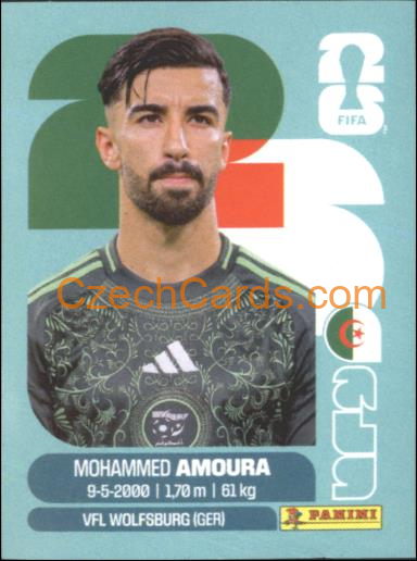 Mohammed Amoura 2026 Panini World Cup Sticker #ALG20
