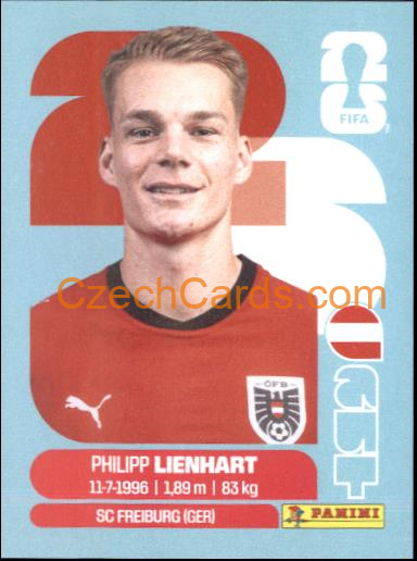 Philipp Lienhart 2026 Panini World Cup Sticker #AUT6
