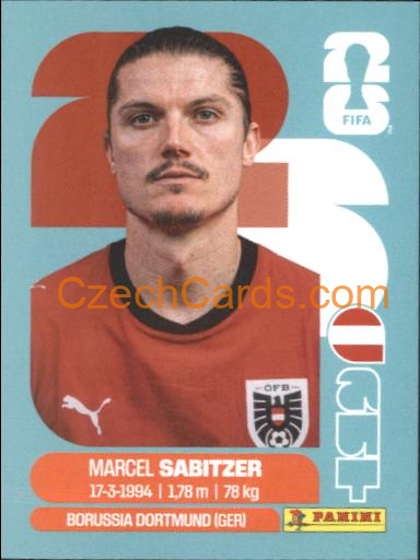 Marcel Sabitzer 2026 Panini World Cup Sticker #AUT11