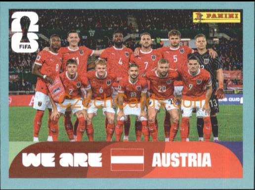 Team Photo Austria 2026 Panini World Cup Sticker #AUT13
