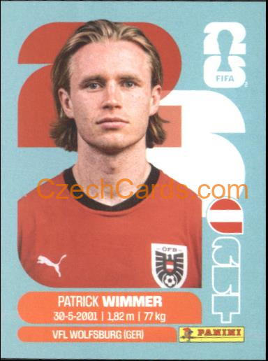 Patrick Wimmer 2026 Panini World Cup Sticker #AUT17