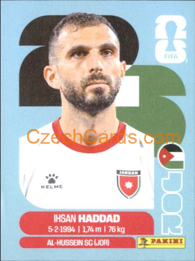 Ihsan Haddad 2026 Panini World Cup Sticker #JOR3
