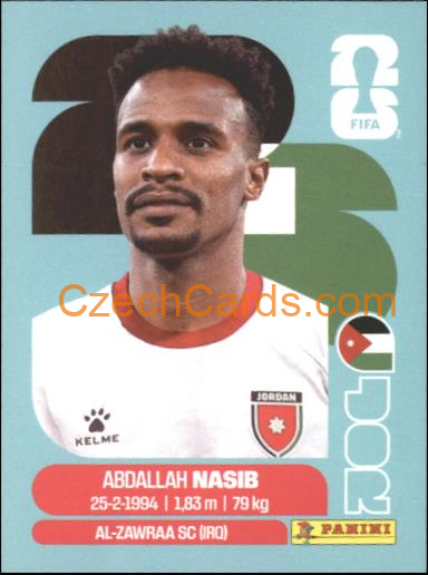 Abdallah Nasib 2026 Panini World Cup Sticker #JOR6