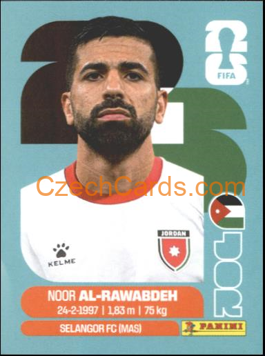 Noor Al-Rawabdeh 2026 Panini World Cup Sticker #JOR11
