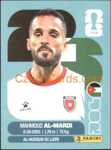 Mahmoud Al-Mardi 2026 Panini World Cup Sticker #JOR17