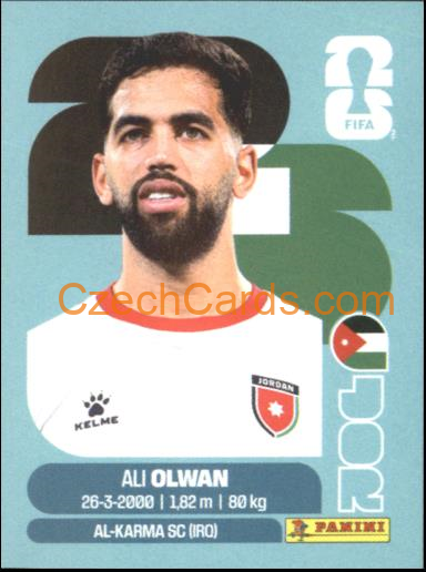 Ali Olwan 2026 Panini World Cup Sticker #JOR18