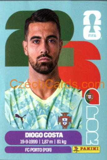 Diogo Costa 2026 Panini World Cup Sticker #POR2
