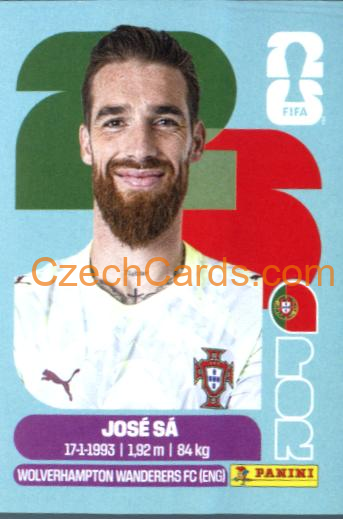 José Sá 2026 Panini World Cup Sticker #POR3