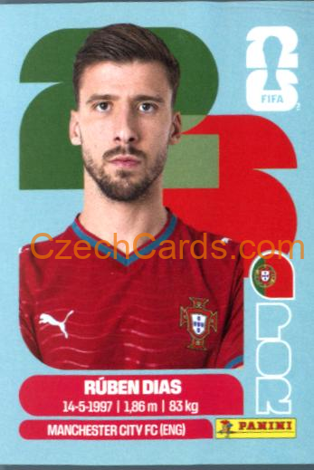 Ruben Dias 2026 Panini World Cup Sticker #POR4